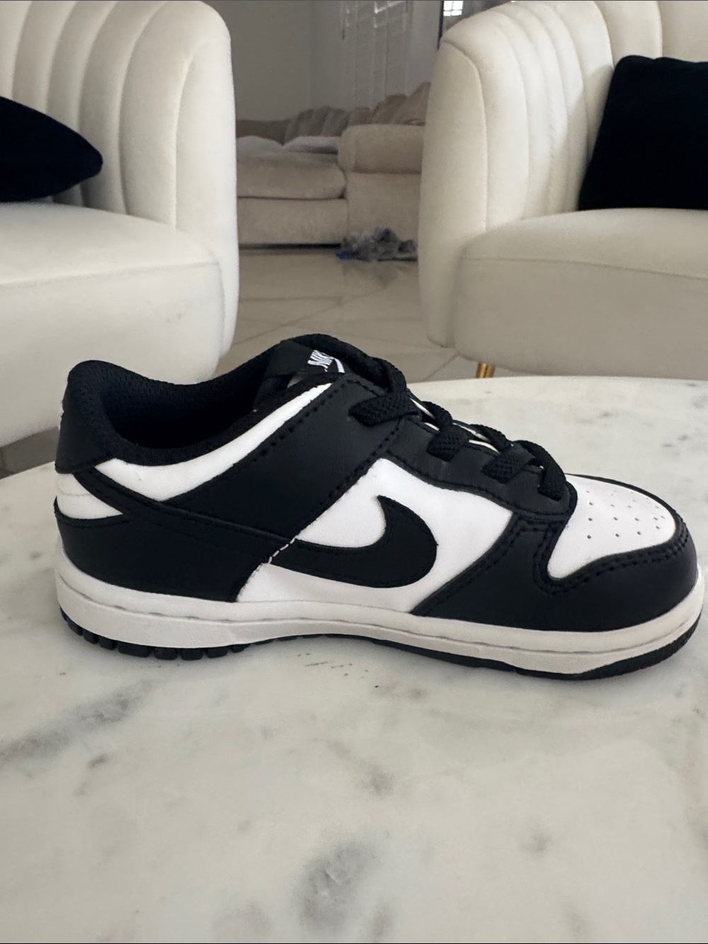 Nike Kids Black and White Low-Top Sneaker
